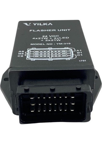 YILKA 24V FLAŞÖR 24 UÇLU (4 x 21W + 2 x LED + 2 x 21W) OTOKAR