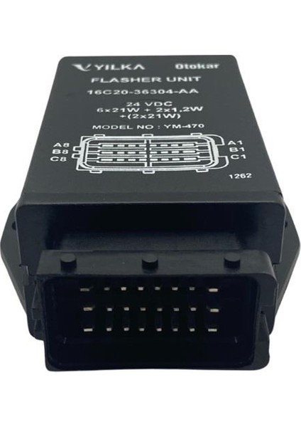 YILKA 24V FLAŞÖR 24 UÇLU (6 x 21W + 2 x 1,2W) + (2 x 21W) OTOKAR