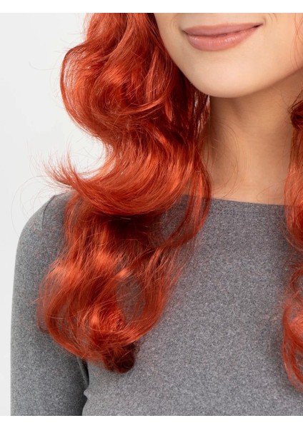 Kızıl Renk Kahküllü Dalgalı Uzun Parti Peruğu fırsatları