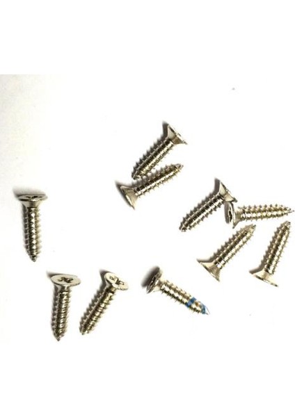 Klips, Menteşe, Ayak, Ağaç, Sunta Vidası 2,2x9,5 mm - Nikel 100 Adet