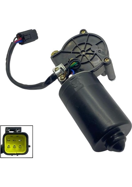 24V SİLECEK MOTORU (KABLOLU SİYAH SOKETLİ 5 FİŞ) VOLVO İŞ MAKİNASI fiyatları
