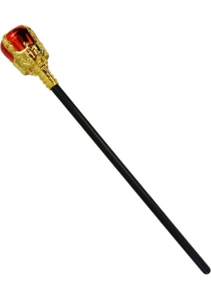 Kırmızı Topuzlu Kral Asası Kraliyet Asası 40 cm modelleri