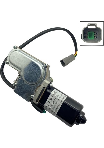 12V SİLECEK MOTORU TEK MİLLİ + SABİT MİL 90° KABİN modelleri