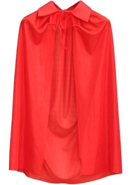 Kırmızı Renk Yakalı Pelerin Çocuk Boy 90 cm fiyatları