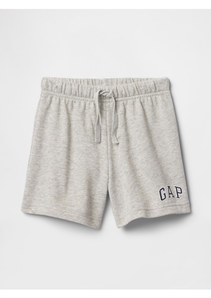 Erkek Bebek Gri Gap Logo Havlu Kumaş Relaxed Pull-On Şort