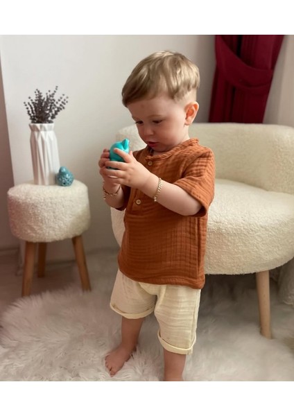 Günlük, Erkek Çocuk & Bebek Müslin Alt Üst Takım