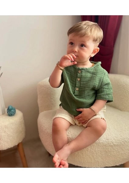 Günlük, Erkek Çocuk & Bebek Müslin Alt Üst Takım