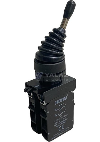 Cp Serisi Joystıck Buton Plastik (Kalıcı) (4 Pozisyonlu) (2no+2no) (22 Mm)