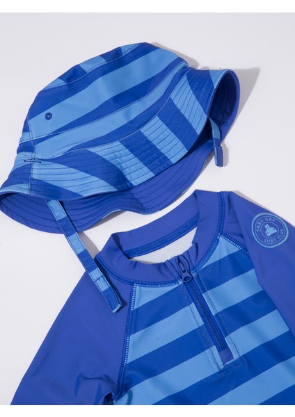 Bebek Mavi Fermuarlı Tulum Mayo modelleri