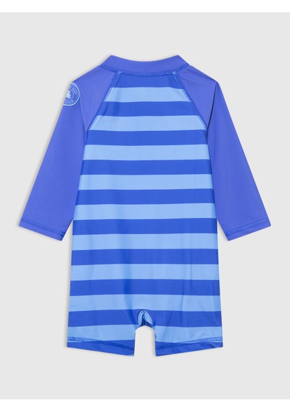 Bebek Mavi Fermuarlı Tulum Mayo fırsatları