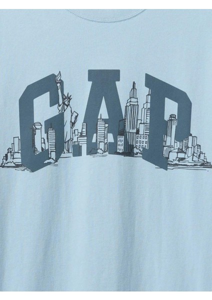745022000 V-Gap Nyc Skyline Erkek Tişört