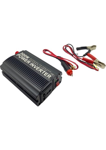 24V DC 220V AC İNVERTER 300W (MODİFİYE) (ÇAKMAK FİŞLİ VE MAŞALI)