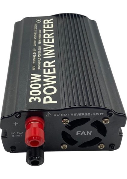 24V DC 220V AC İNVERTER 300W (MODİFİYE) (ÇAKMAK FİŞLİ VE MAŞALI)