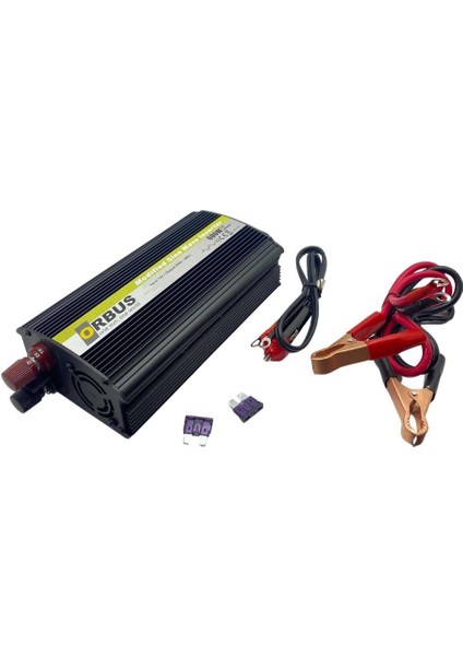 12V Dc 230V Ac Inverter 600W (Modifiye) (Çakmak Fişli-Maşalı)