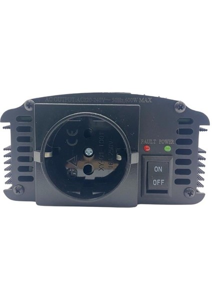 12V Dc 230V Ac Inverter 600W (Modifiye) (Çakmak Fişli-Maşalı)