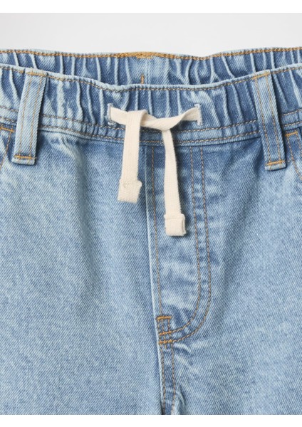 Erkek Çocuk Mavi Pull-On Loose Denim Şort fiyatları