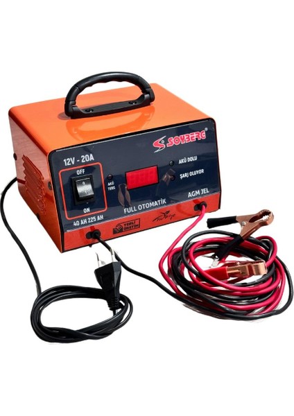 12V Şarj Redresörü 20 A (Akü Şarj Cihazı) (Otomatik) (Dijital) fiyatları