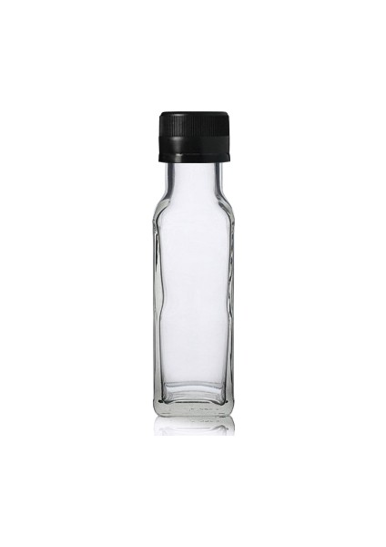 100 ml Şeffaf Cam Maraska Şişe, 12 Adet, Zeytinyağı Şişesi, Cam Şişe, Sirke Şişesi,