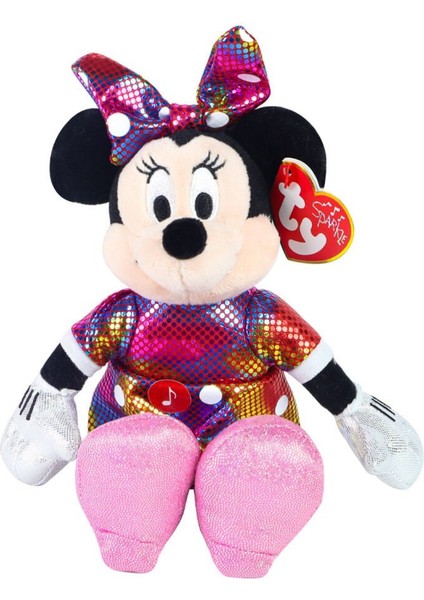 Sparkle Sesli Peluş Minnie Mouse Rainbow 21 cm