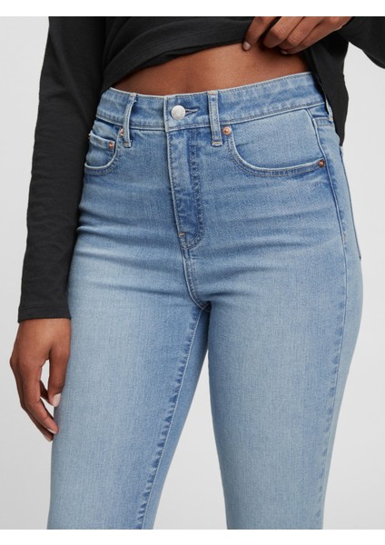Kadın Açık Mavi High Rise Washwell™ Classic Straight Jean Pantolon modelleri