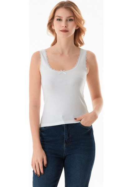 Basic Dantelli Askılı Body