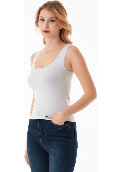 Basic Dantelli Askılı Body