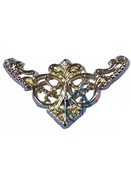 Dekoratif Köşe Süsü, Köşelik - Küçük, 19X34 mm, Sarı, 1 Adet