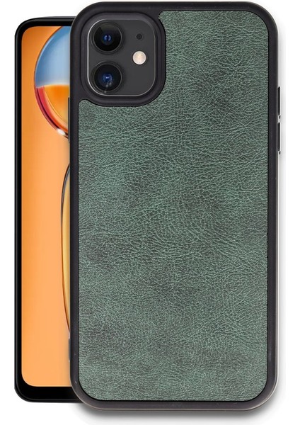 Iphone 11 Uyumlu Kılıf Kamera Korumalı Gerçek Deri Işlemeli Elde Kaymaz Yumaşak Slikon Kapak