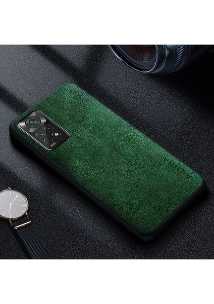 Xiaomi Redmi Note 12 Pro Kılıf Kamera Korumalı Gerçek Deri Işlemeli Elde Kaymaz Yumaşak Slikon Kapak