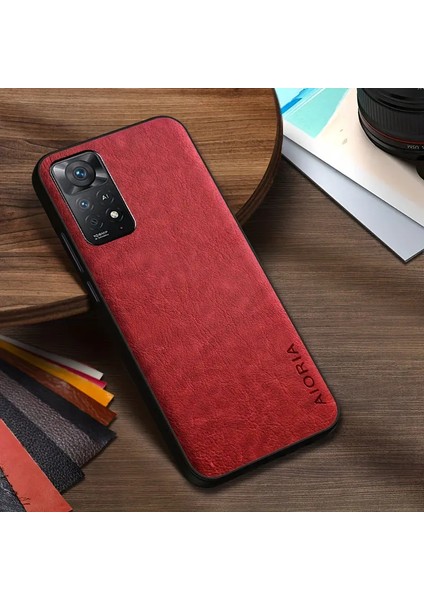 Xiaomi Redmi Note 12 Pro Kılıf Kamera Korumalı Gerçek Deri Işlemeli Elde Kaymaz Yumaşak Slikon Kapak