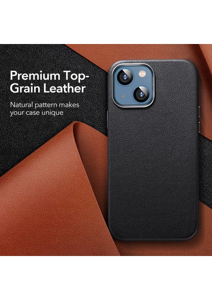 Iphone 13/14 Uyumlu Kılıf Kamera Korumalı Gerçek Deri Işlemeli Elde Kaymaz Yumaşak Slikon Kapak fırsatları