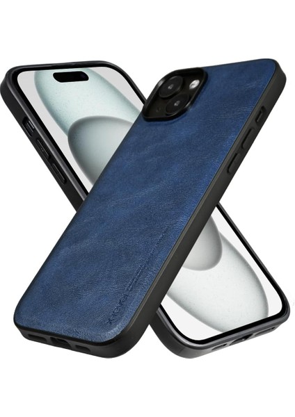 Iphone 15 Uyumlu Kılıf Kamera Korumalı Gerçek Deri Işlemeli Elde Kaymaz Yumaşak Slikon Kapak