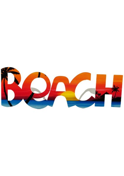 Beach Yazılı Parti Gözlüğü Yaza Merhaba Hawaii Show Gözlüğü 19 x 6 cm