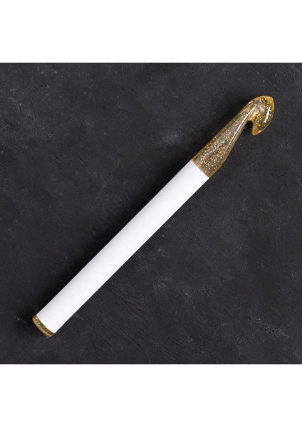 Champagner 12MM 15CM Plastik Simli Yün Tığ fiyatları