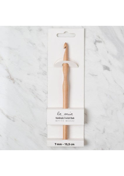 Whitewood 7 mm 15. 5 cm Ahşap Yün Tığ