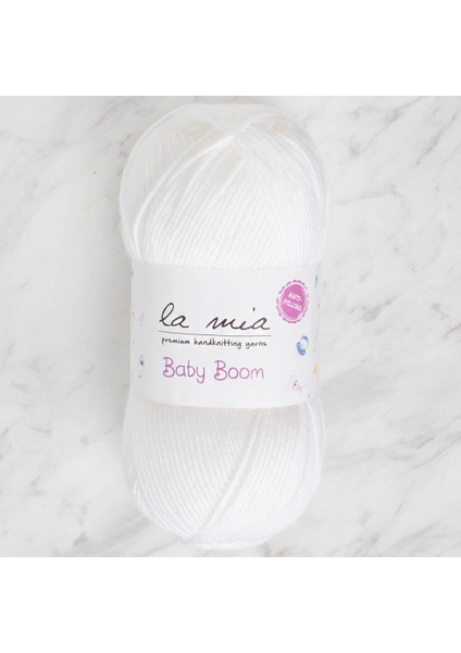 Baby Boom Beyaz El Örgü Ipi - 10 - 34118