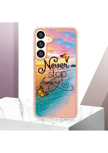 Samsung Galaxy S25 Için Desenli Pc + Tpu Hibrit Telefon Kılıfı Altın (Yurt Dışından) fırsatları