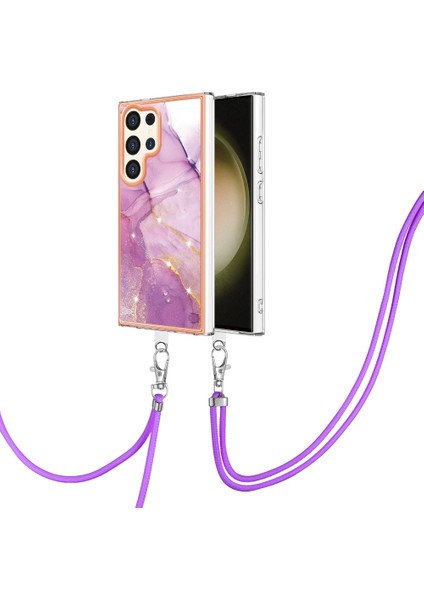 Samsung Galaxy S25 Ultra Için Tpu Telefon Kılıfı, Çapraz Askı Pembe (Yurt Dışından)