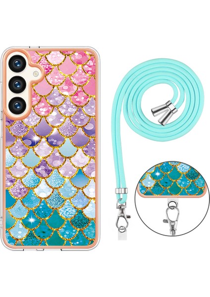 Samsung Galaxy S25+ Için Desenli Tpu Telefon Kılıfı, Çapraz Askı Renkli (Yurt Dışından) fırsatları