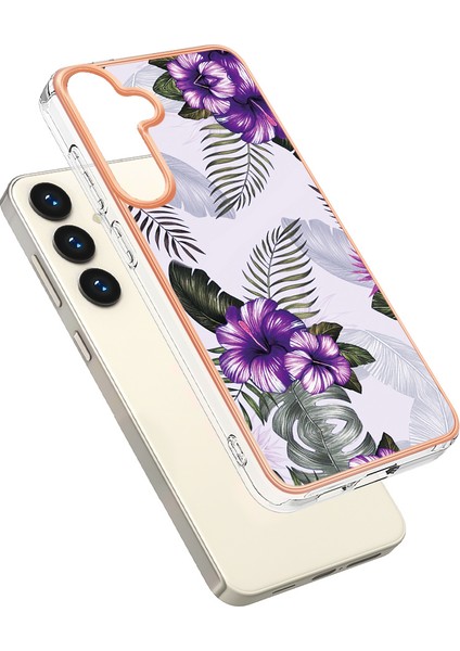 Samsung Galaxy S25 Için Desenli Pc + Tpu Hibrit Telefon Kılıfı Mor (Yurt Dışından) fiyatları