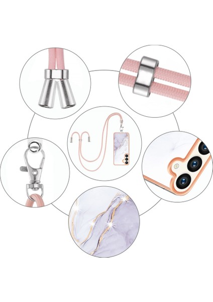 Samsung Galaxy S25 Için Tpu Telefon Kılıfı, Çapraz Askı Beyaz (Yurt Dışından) fırsatları