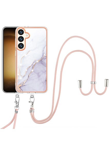 Samsung Galaxy S25+ Için Tpu Telefon Kılıfı, Çapraz Askı Beyaz (Yurt Dışından) fiyatları