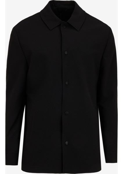 Slim Fit Siyah Erkek Düz Ceket F5SM-CKT 2307