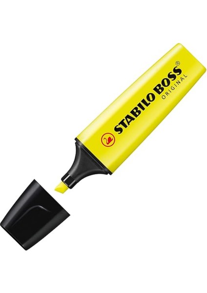 | Boss Original Fosforlu Kalem, Sarı, 2-5 mm Uç, Su Bazlı Mürekkep, 4 Saat Kurumaya Dayanıklı