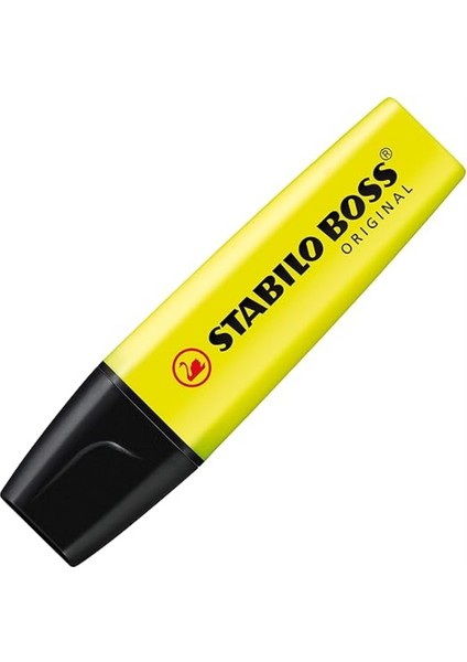 | Boss Original Fosforlu Kalem, Sarı, 2-5 mm Uç, Su Bazlı Mürekkep, 4 Saat Kurumaya Dayanıklı