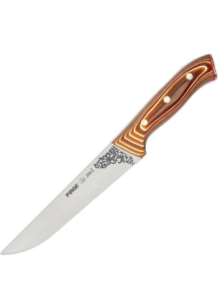 Pirge 32103 Elite Kurban, Kasap Bıçağı 19 cm - Kahverengi Perçinli Kompozit Sap