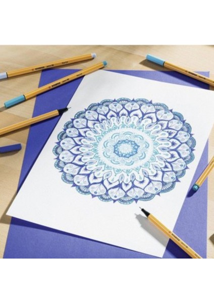 | Point 88 Fineliner Kalem Seti, 8 Pastel Renk, 0.4 mm Uç, Metal Destekli Uç, Altıgen Tasarım