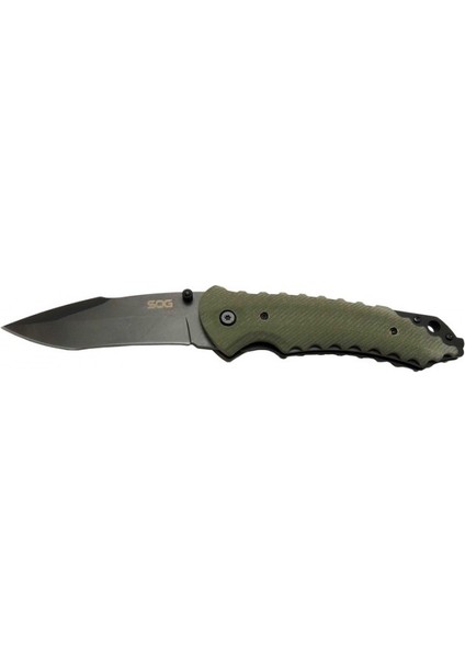 Sog Kiku Çakı Haki 22 cm Deri Kılıf , Kemerlikli