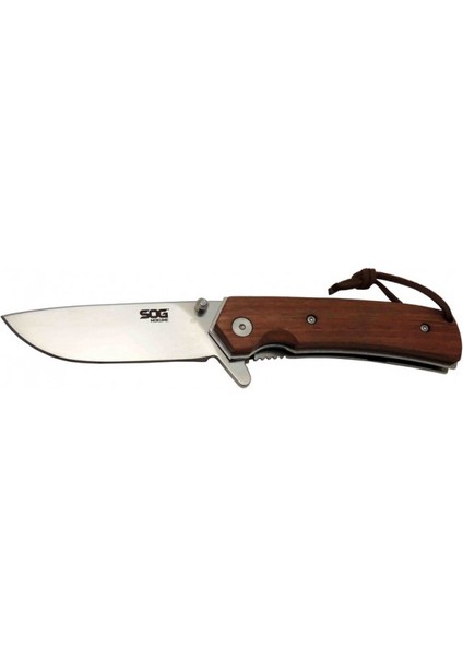 Sog Mokume Çakı 18,5 cm Deri Kılıflı