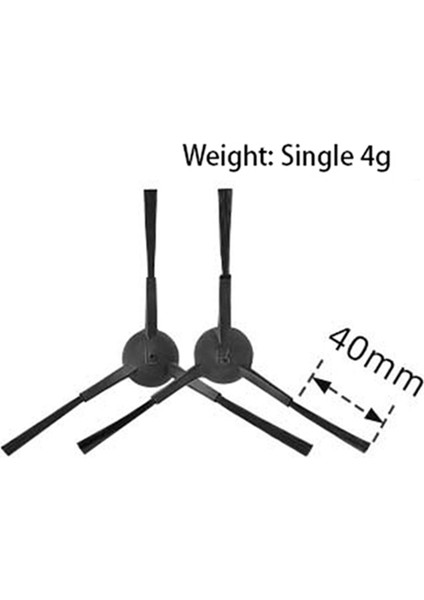8 Adet Yan Fırça Tikom G8000/G8000 Pro/honiture G20 Robot Süpürgeler Yedek Parça Aksesuarı (Yurt Dışından)